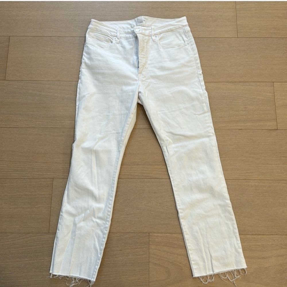 Good American Classic White Denim
